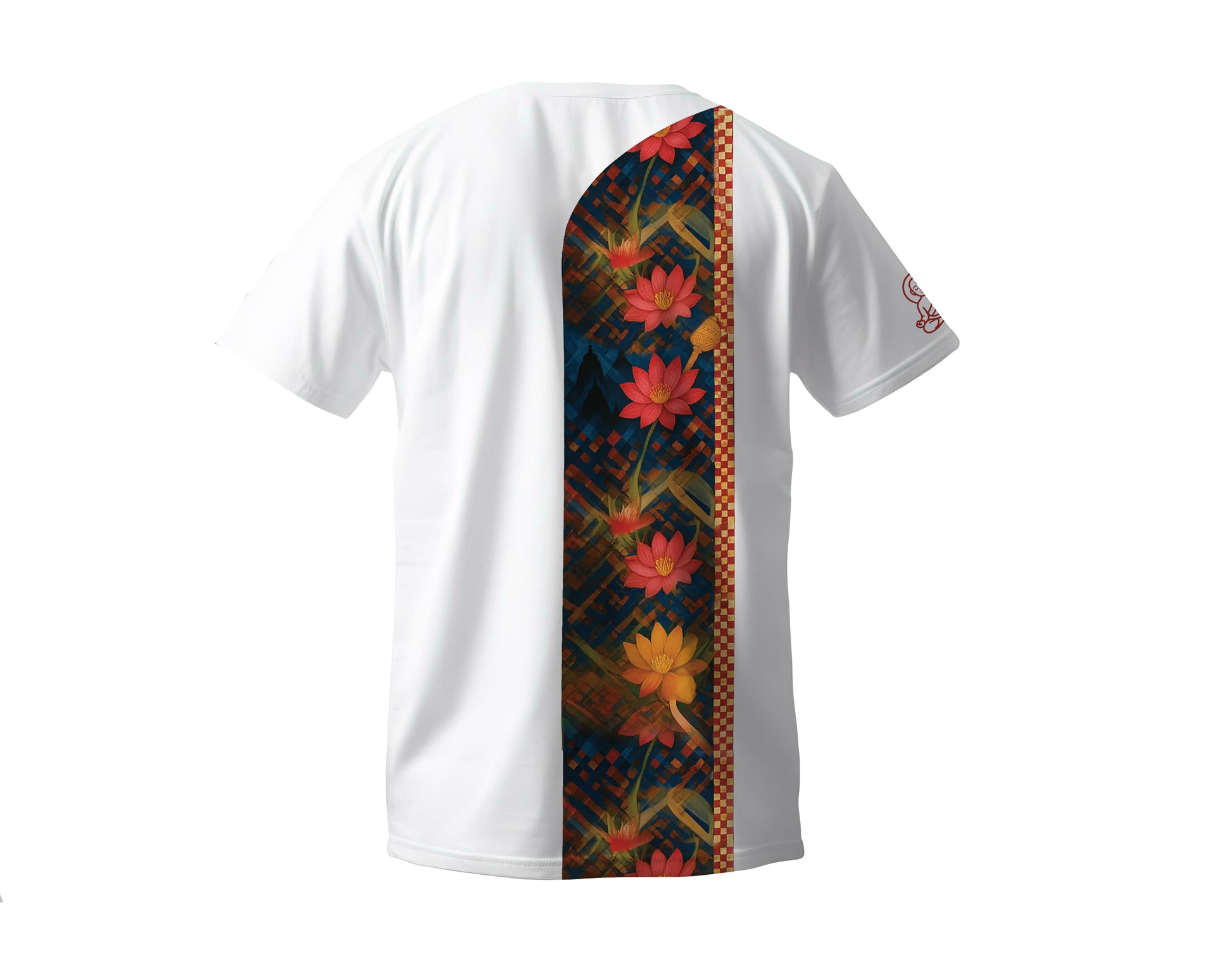 Lotus Grid Graphic T-shirt