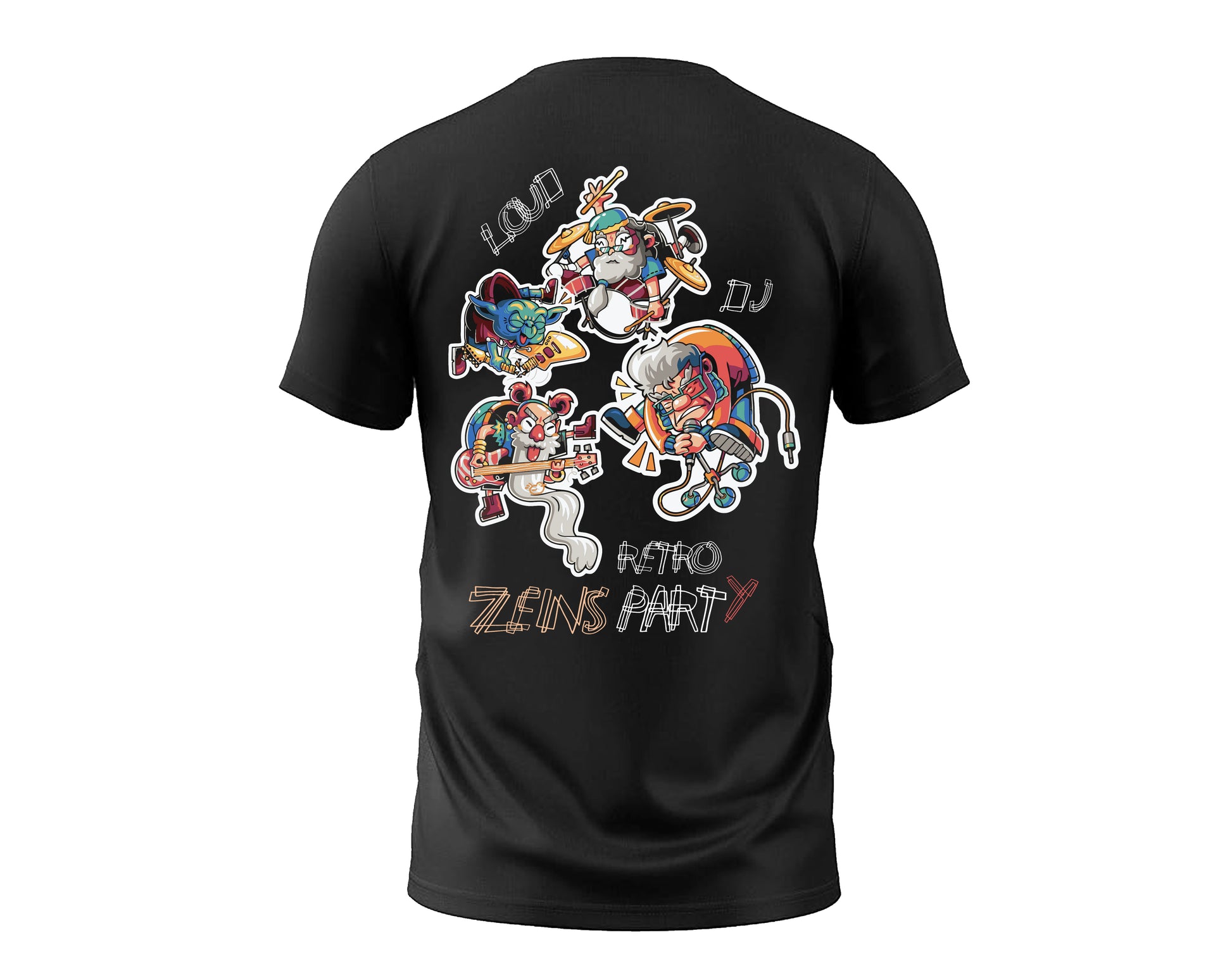 Retro Zeins Party Graphic T-shirt